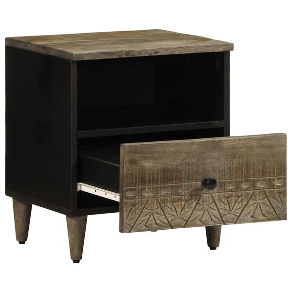 vidaXL &ouml;&ouml;kapp helehall 40x33x46 cm t&auml;ispuidust mango