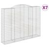 vidaXL kaarekujulised gabioonkorvid 7 tk, 300x50x220/240 cm, raud