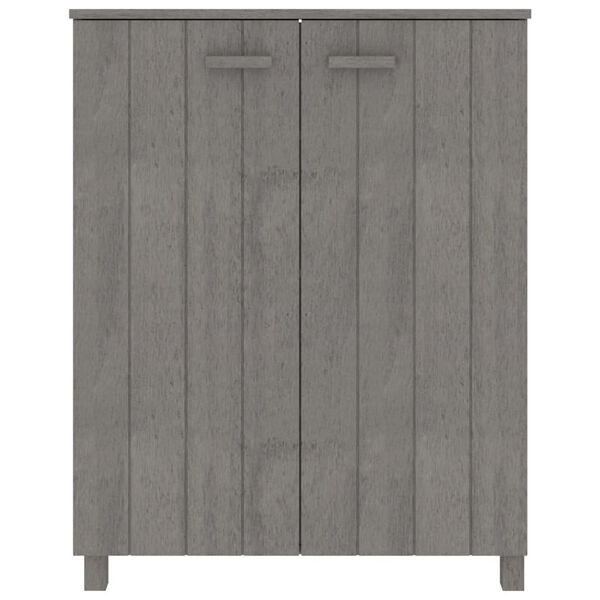 vidaXL kingakapp "HAMAR", helehall, 85x40x108 cm, männipuit