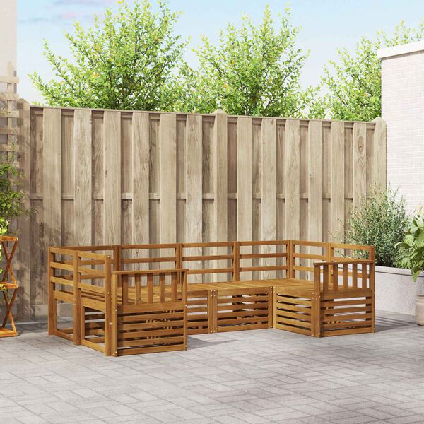 vidaXL Diivanikomplektid 6 pcs Neutraalne Tugev akatsiapuu