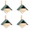 vidaXL lindude pesakastid, 4 tk, 24x16x30 cm, nulupuit