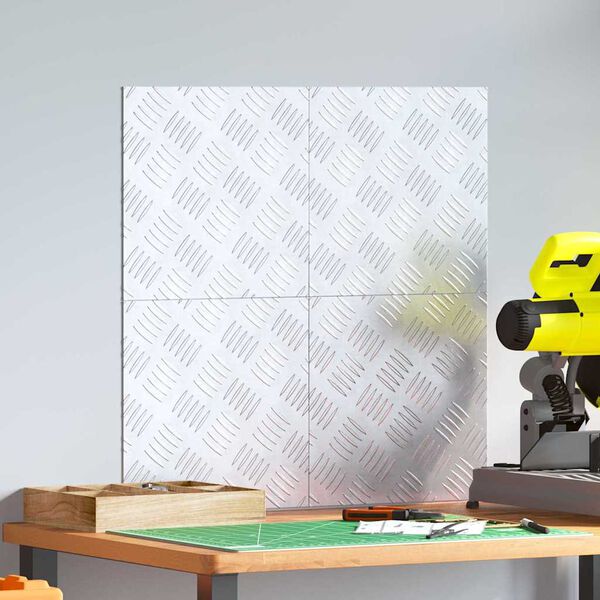 vidaXL Astme katte Kandiline 4 pcs H&otilde;bedane 30 x 30 cm Alumiinium