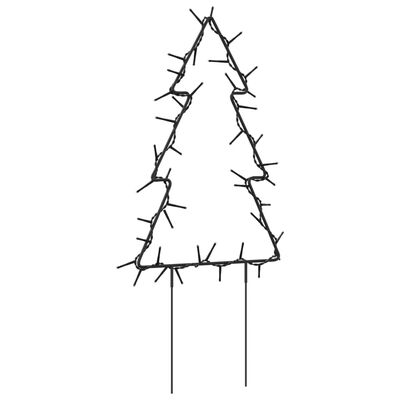 vidaXL jõulukaunistus puu, 3 tk, 50 LEDi, 30 cm
