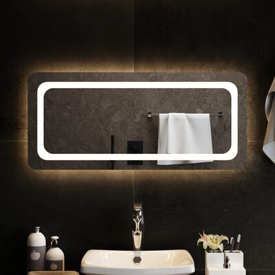 vidaXL vannitoa LED-peegel 90x40 cm