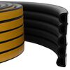 vidaXL Iseliimuv aknatihedus Must 12 x 10 mm 25 m EPDM vaht