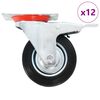 vidaXL p&ouml;&ouml;ratavad m&ouml;&ouml;blirattad 12 tk, 100 mm