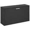 vidaXL kingapink must 80 x 24 x 45 cm t&ouml;&ouml;deldud puidust