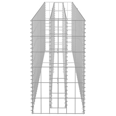 vidaXL gabioon-taimelava, tsingitud teras, 180 x 30 x 60 cm