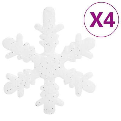 vidaXL 111-osaline jõulukuulide komplekt, valge ja hall, polüstüreen