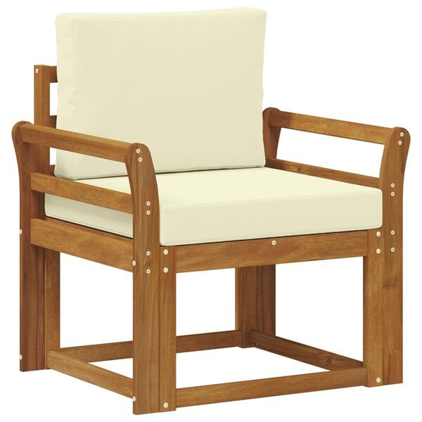 vidaXL &Otilde;uesohva Tugev akaatsiapuit ja pol&uuml;ester Neutraalne