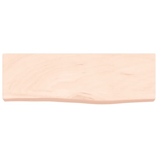 vidaXL seinariiul, 60x20x6 cm, t&ouml;&ouml;tlemata tammepuit