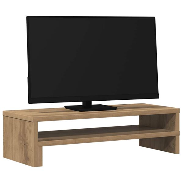 vidaXL monitorialus, käsitöötamm, 54x22x15 cm, tehispuit