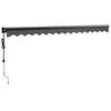 vidaXL automaatne sisset&otilde;mmatav varikatus antratsiit 4,5x3 m