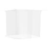 vidaXL rippuv s&auml;&auml;sev&otilde;rk 156 v&otilde;rgusilma valge 220x200x210 cm