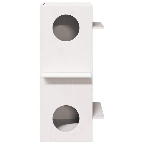vidaXL kassimaja, valge, 43x43x90 cm, m&auml;nnipuit