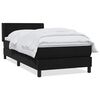 vidaXL Box Vedruvoodi Madratsiga Must 80x210 cm samet