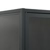vidaXL kõrge kapp, antratsiit, 80x35x135 cm, teras ja karastatud klaas
