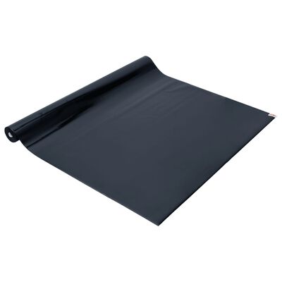 vidaXL staatiline aknakile, jäätunud, must, 45x1000 cm, PVC