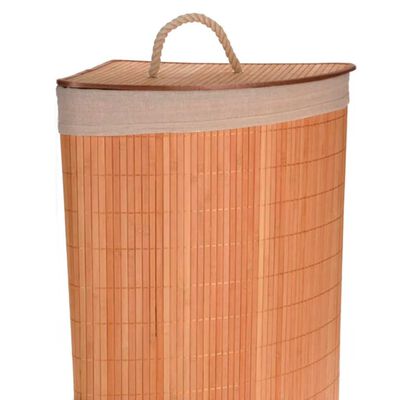 Bathroom Solutions nurga pesukorv, bambus