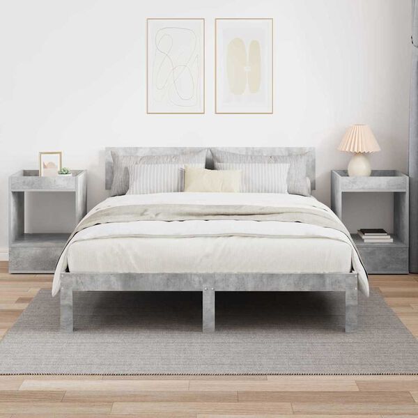 vidaXL Otsalaud 2 pcs Betoonhall 40 x 40 x 56 cm Tehispuit