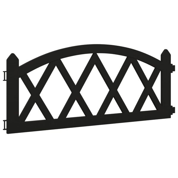 vidaXL murupiirded 17 tk must 10 m PP