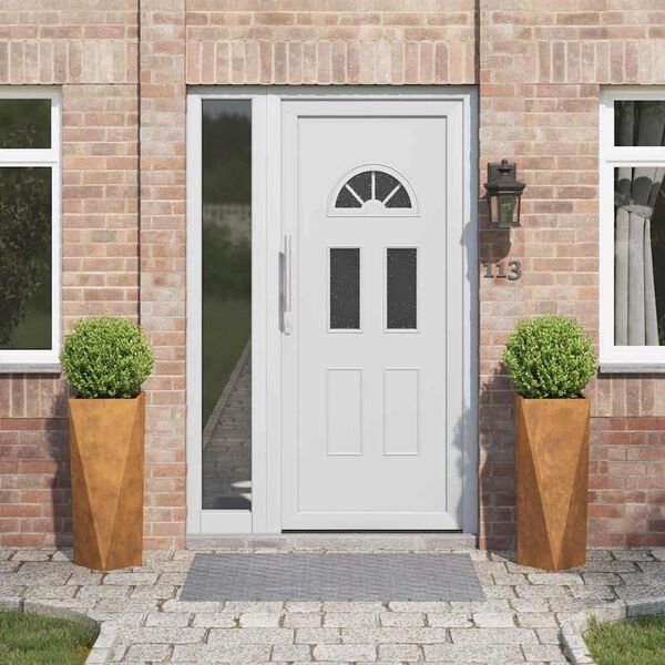 vidaXL Taimekast 2 pcs Rooste 30 x 30 x 75 cm terase t&uuml;&uuml;p