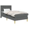 vidaXL Voodiraam madratsiga peaga Tumehall 90 x 190 cm kangas