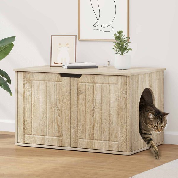 vidaXL Kassi Maja Sonoma 85 x 55 x 50,5 cm Tehispuit