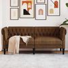 vidaXL Chesterfield-diivan padjaga Muu Pruun 182.5 x 74.5 x 74.5 cm