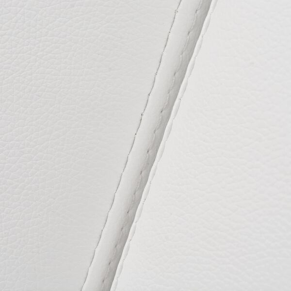 vidaXL Diivan Valge kangas