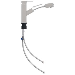 vidaXL vannitoa kraan, v&auml;ljat&otilde;mmatav, h&otilde;bedane, 157 x 172 mm