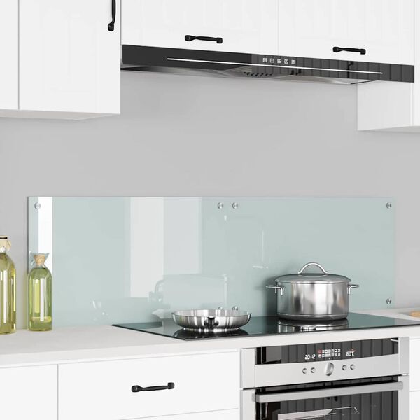 vidaXL Kögi Splashback 2 pcs Valge 70 x 40 cm karastatud klaas