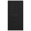 vidaXL Kontorikapp riiuliga Must tamm 60 x 32 x 115 cm Tehispuit