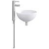 vidaXL Vannitoa pesu kauss Kroom 32 x 32 x 13 cm Metall