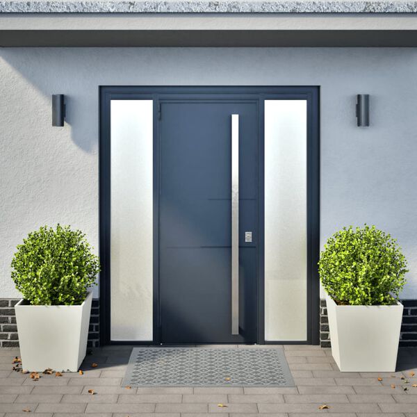 vidaXL aia taimekastid 2 tk, valge, 50 x 50 x 50 cm, teras