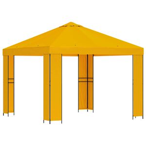 vidaXL Paviljon 3 x 3 m Kollane Pol&uuml;ester ja teras 190 gsm