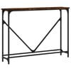 vidaXL konsoollaud, suitsutatud tamm, 102 x 22,5 x 75 cm, tehispuit