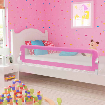 vidaXL voodipiire väikelapse voodile, roosa, 180 x 42 cm, polüester