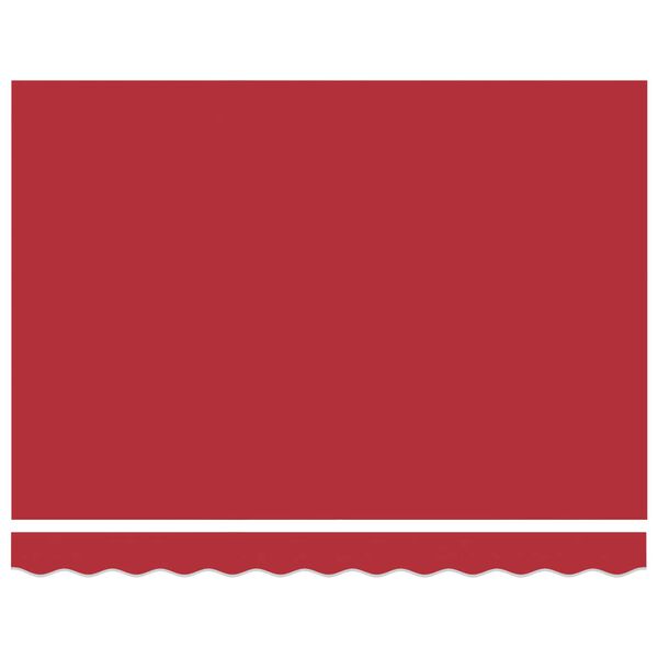 vidaXL K&auml;igukohandatav varikatus Punane 350 x 250 cm Kangas ja metall