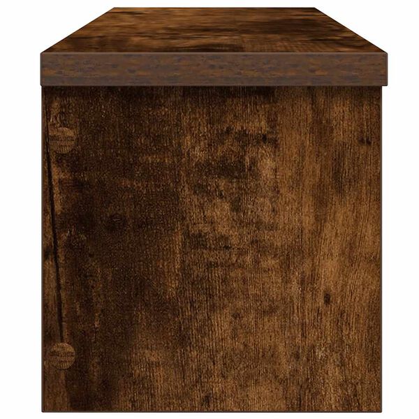 vidaXL virnastatav köögiriiul, suitsutatud tamm, 50x15x16cm, tehispuit