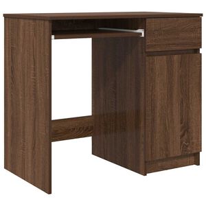 vidaXL kirjutuslaud, pruun tamm, 86x49x76 cm, tehispuit