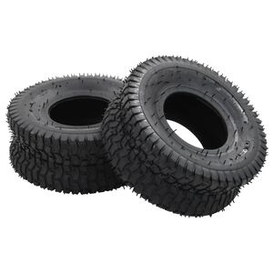 vidaXL 4-osaline k&auml;ru rehvi ja sisekummi komplekt, 15x6.00-6, 4PR kumm
