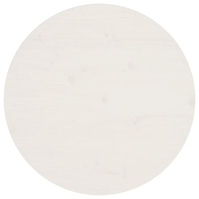 vidaXL lauaplaat, valge Ø60 x 2,5 cm, männipuit