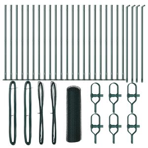 vidaXL Keevitatud Traat Aed Betoonalusega 50 x 0,6 m (L x K)