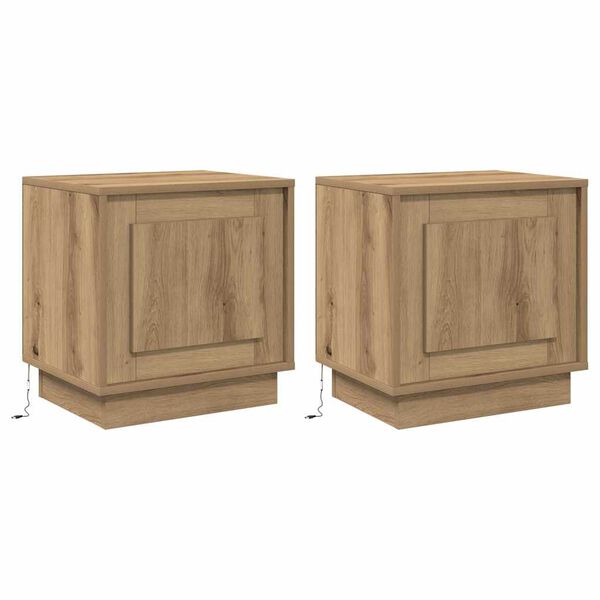 vidaXL &Ouml;&ouml;lambi kapp 2 pcs K&auml;sit&ouml;&ouml;puu 44 x 34,5 x 45 cm Tehispuit