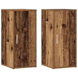 vidaXL kingakapid 2 tk vana puit 32x35x70 cm tehispuit