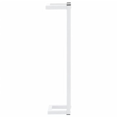 vidaXL rätikuhoidja, valge, 12,5x12,5x60 cm, teras