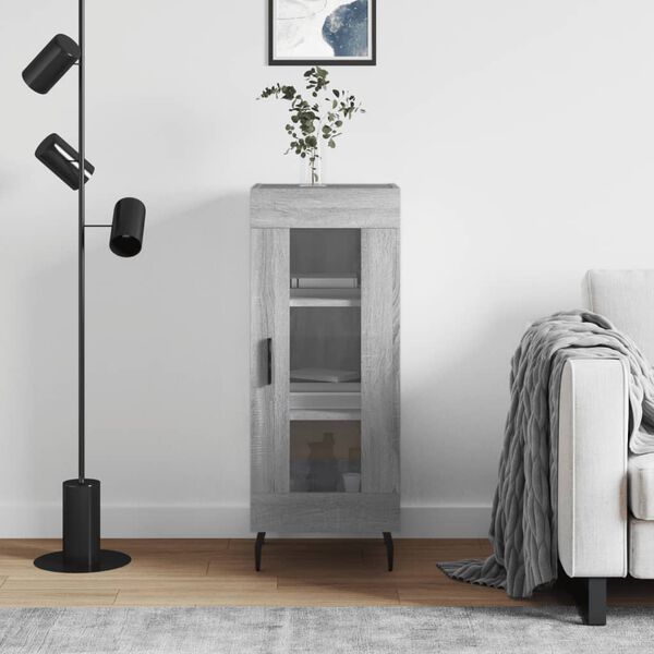 vidaXL puhvetkapp, hall Sonoma tamm, 34,5x34x90 cm, tehispuit