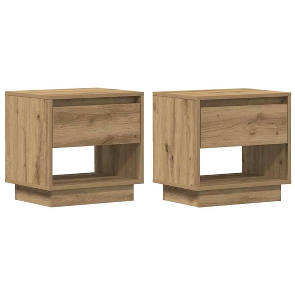 vidaXL &Ouml;&ouml;tuba sahtliga 2 pcs K&auml;sit&ouml;&ouml;puu 45 x 34 x 44 cm Tehispuit