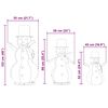 vidaXL Jõululinem lumememme pere 3 pcs Soe valge 81 x 60 x 125 cm